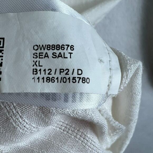 Old Navy Blouse Women's XL Textured Dobby Top Sea Salt Cream Boho Peasant - Picture 9 of 10